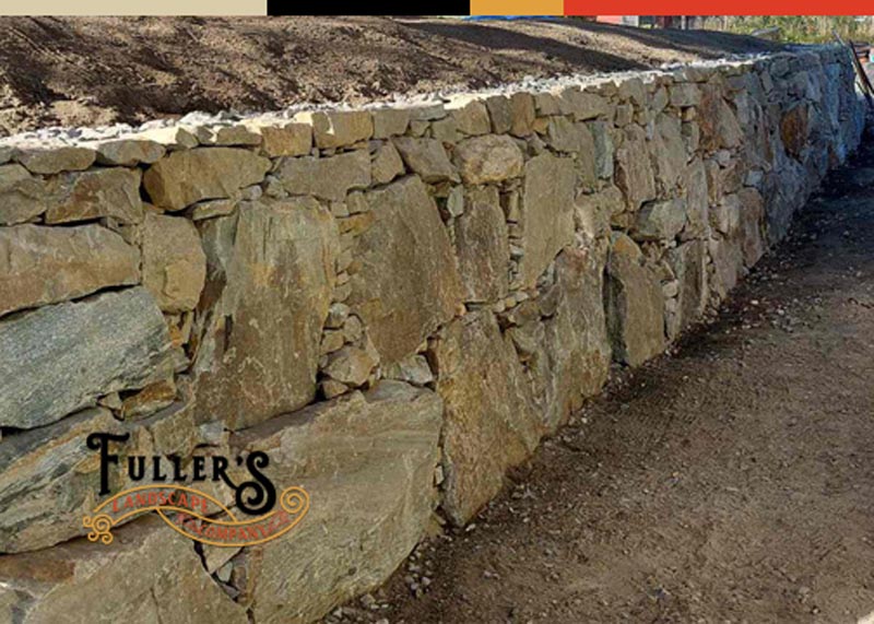 Natural stone retaining wall contractor penticton